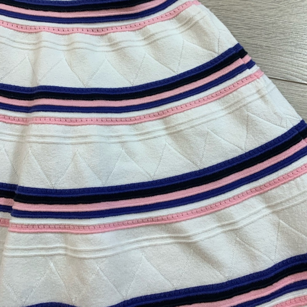 MSGM Stripe Strapless Ruffle Mini Dress - Picture 11 of 14